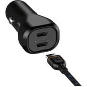 Unisynk Dual USB-C Car Charger Black - ACUYK50W1MUTCBLK10480
