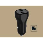 Unisynk Dual USB-C Car Charger Black - ACUYK50W1MUTCBLK10480