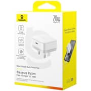 Baseus Palm Fast Charging Wall Charger Moon White - P1011160C213