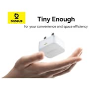 Baseus Palm Fast Charging Wall Charger Moon White - P1011160C213