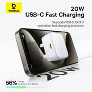 Baseus Palm Fast Charging Wall Charger Moon White - P1011160C213