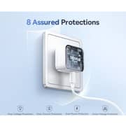 Baseus Palm Fast Charging USB-C Wall Charger Moon White - P1011160E213-Z1
