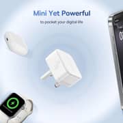 Baseus Palm Fast Charging USB-C Wall Charger With Cable Moon White - P1011160E213-Z2