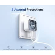Baseus Palm Fast Charging USB-C Wall Charger With Cable Moon White - P1011160E213-Z2