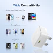 Baseus Palm Fast Charging USB-C Wall Charger With Cable Moon White - P1011160E213-Z2
