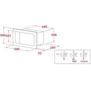 Teka Built-in Microwave Oven With Grill 18L - ML 8210 BIS BK