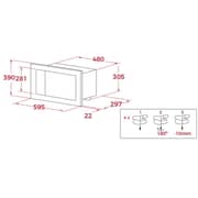 Teka Neo Series Built-in Mechanical Microwave Oven 20L - MB 6200 BI SS 