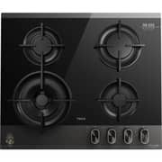 Teka 4 Zones Gas Hob 60cm Dark Grey/Black Glass - GBC 64-VGogh VBC B