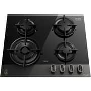 Teka 4 Zones Gas Hob 60cm Dark Grey/Black Glass - GBC 64-VGogh VBC B