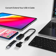 Unitek Ultra-compact USB-C To USB 3.0 Adapter With Cable 0.2m Black - Y-C476BK