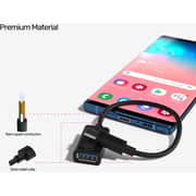Unitek Ultra-compact USB-C To USB 3.0 Adapter With Cable 0.2m Black - Y-C476BK