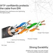 Unitek Cat7 Ultra-Fast Ethernet Round Cable 15m Black - C1814EBK