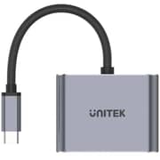 Unitek Sleek USB-C To HDMI &And VGA Adapter 1m Space Grey - V1126A