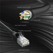 Unitek Cat 6 STP RJ45 Ethernet Extension Cable 0.5m Black - C1896BK-0.5M