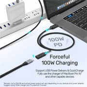 Unitek High-speed USB-C Extension Cable 1.5m Black - C14086BK-1.5M