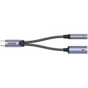 Unitek Fast USB-C To 3.5mm Audio Adapter With Charger Space Grey - M205A