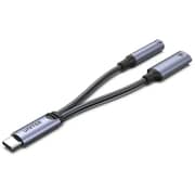 Unitek Fast USB-C To 3.5mm Audio Adapter With Charger Space Grey - M205A