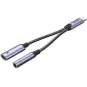 Unitek Fast USB-C To 3.5mm Audio Adapter With Charger Space Grey - M205A
