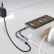 Unitek Fast USB-C To 3.5mm Audio Adapter With Charger Space Grey - M205A