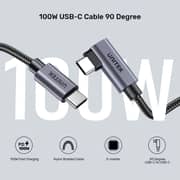 Unitek 90° L-Shape USB-C Cable Black 0.5m - C14123BK-0.5M