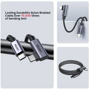 Unitek 90° L-Shape USB-C Cable Black 0.5m - C14123BK-0.5M
