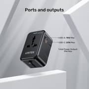 Unitek Universal Travel Adapter Black - P1120AB