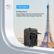 Unitek Universal Travel Adapter Black - P1120AB