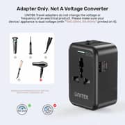 Unitek Universal Travel Adapter Black - P1120AB