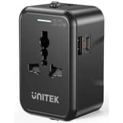 Unitek Universal Travel Adapter Black - P1120AB