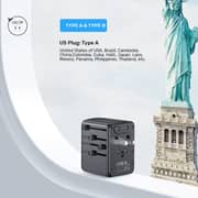 Unitek Universal Travel Adapter Black - P1121ABK01