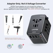 Unitek Universal Travel Adapter Black - P1121ABK01
