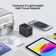 Unitek Universal Travel Adapter Black - P1121ABK01
