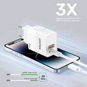 Unitek 20W Fast Wall Charger Black - P1124ABK01-UK