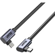 Unitek Dual 90° USB-C Cable 1m Black - C14147ABK01-1M