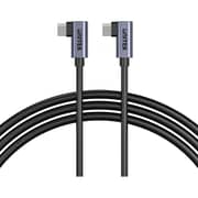 Unitek Dual 90° USB-C Cable 1m Black - C14147ABK01-1M