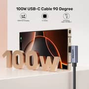 Unitek Dual 90° USB-C Cable 1m Black - C14147ABK01-1M