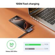 Unitek Dual 90° USB-C Cable 1m Black - C14147ABK01-1M