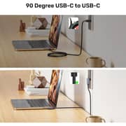 Unitek Dual 90° USB-C Cable 1m Black - C14147ABK01-1M