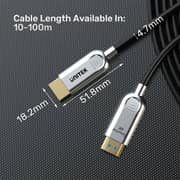 Unitek Fiber Optic HDMI 2.0 Cable 50m Space Grey - C11092ASL01-50M