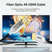 Unitek Fiber Optic HDMI 2.0 Cable 50m Space Grey - C11092ASL01-50M