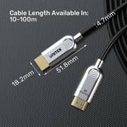 Unitek Fiber Optic 4K HDMI Cable 60m Space Grey - C11092ASL01-60M