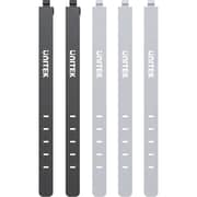 Unitek FlexiTie Reusable Cable Tie Organizer 5pcs Grey/Black - OT1095A03