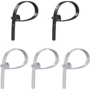 Unitek FlexiTie Reusable Cable Tie Organizer 5pcs Grey/Black - OT1095A03