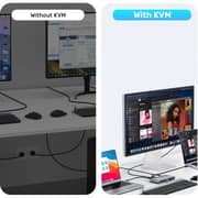 Unitek USB-C 10Gbps HDMI Split-Screen KVM Switch - D1118AGY01-UK