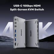 Unitek USB-C 10Gbps HDMI Split-Screen KVM Switch - D1118AGY01-UK