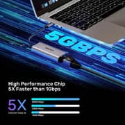 Unitek 5Gbps USB-C to RJ45 Ethernet 15cm Space Grey - U1343AGY01