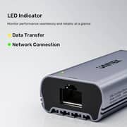 Unitek 5Gbps USB-C to RJ45 Ethernet 15cm Space Grey - U1343AGY01