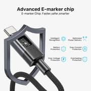 Unitek 60W Braided USB-C to USB-C Cable 1m Black - C14158ABK01-1M