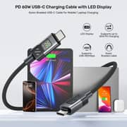 Unitek 60W Braided USB-C to USB-C Cable 1m Black - C14158ABK01-1M
