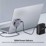 Unitek Magnetic SD/Micro SD Card Reader with 6-in-1 Hub - S1244CGY01